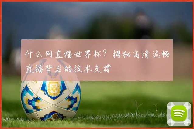 什么网直播世界杯？揭秘高清流畅直播背后的技术支撑