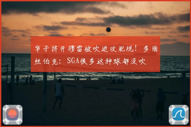 华子挤开穆雷被吹进攻犯规！多丽丝伯克：SGA很多这种球都没吹